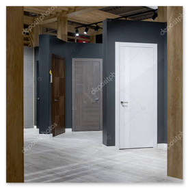 Moderner Messestand mit Holzelementen