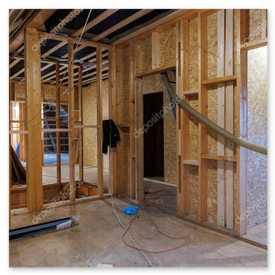 Dachgeschossausbau mit sauber ausgeführten Schrägen