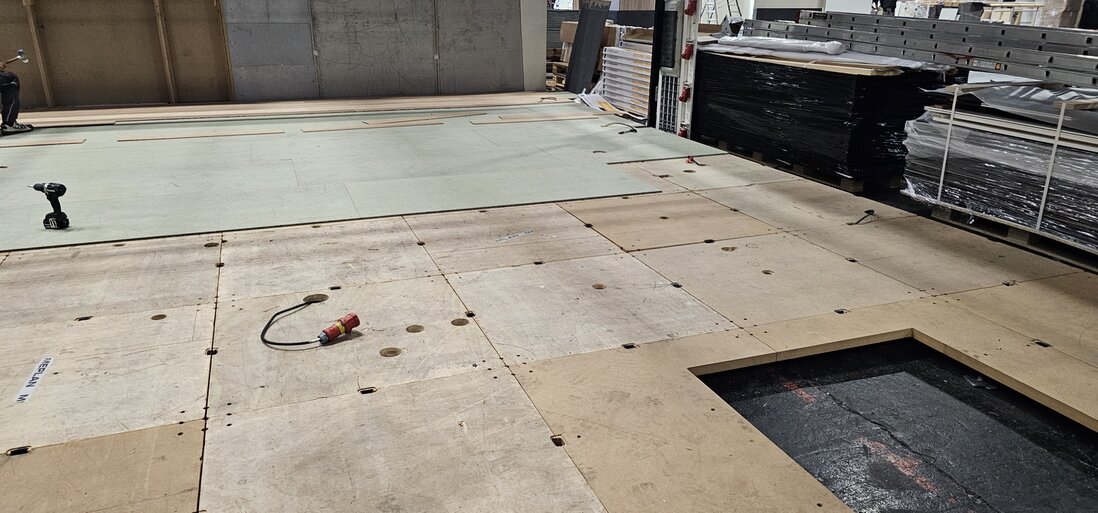 Beleuchtung und Elektrik am Messestand