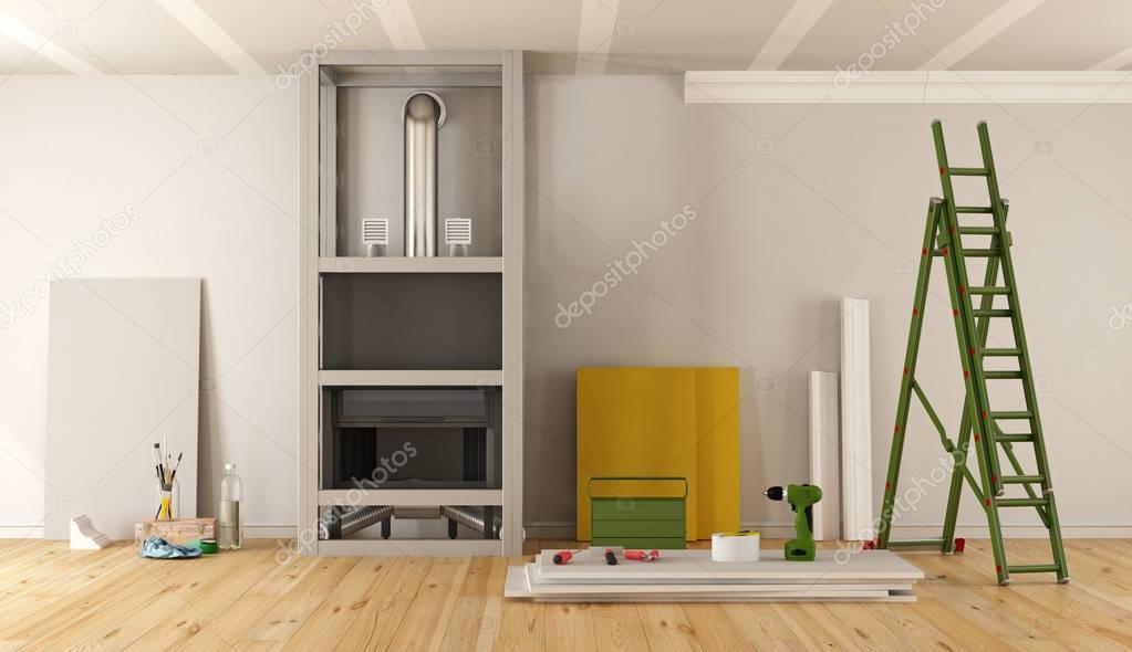 Vorsatzschale vor Mauerwerk mit Dämmung